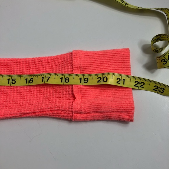 We the Free Orange Thermal Banded Bottom Top S - Picture 7 of 8